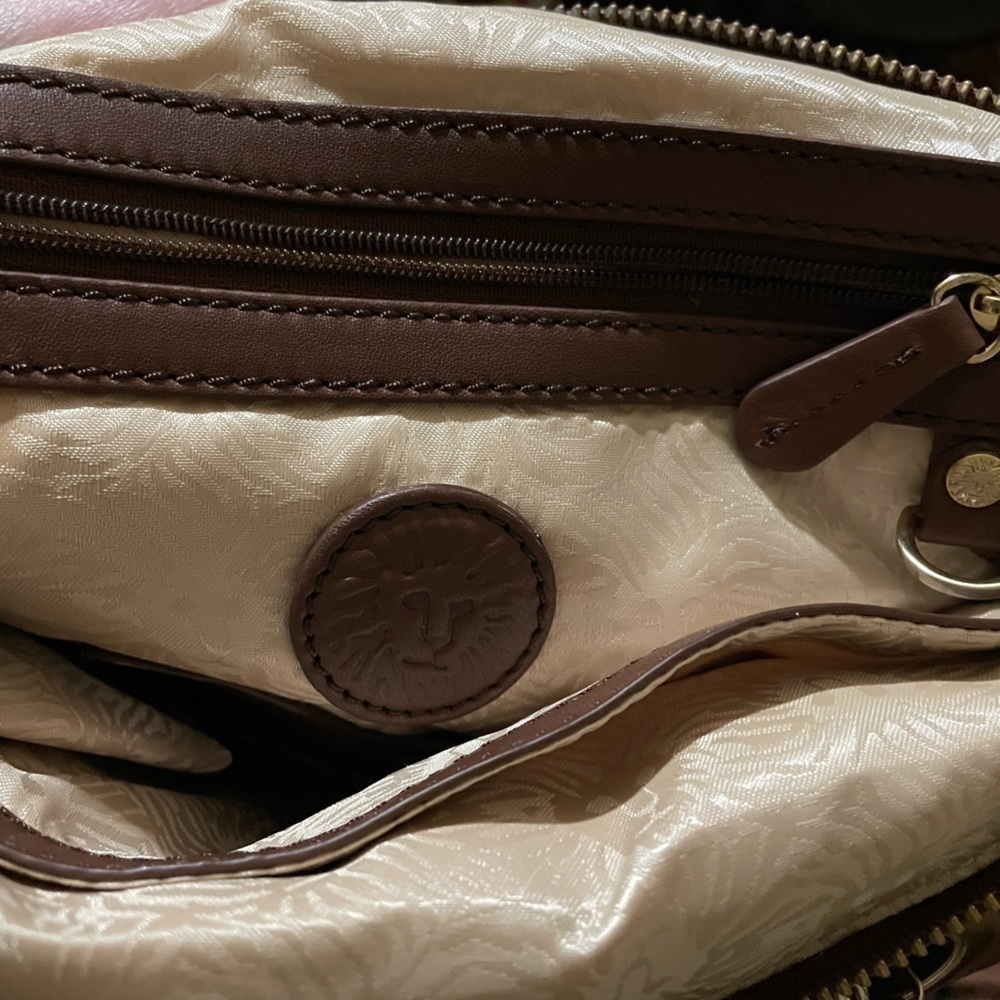 Anne Klein Bag Genuine Leather Purse Chain Shoulder Strap Bag Authentic Like NEW - Picture 7 of 15